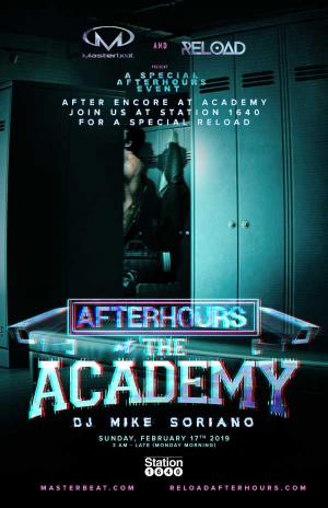 AFTERHOURS AT THE MENS ACADEMY