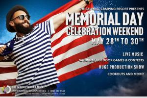 MEMORIAL DAY WEEKEND CELEBRATION AT SAWMILL