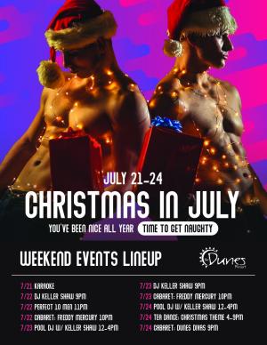 CHRISTMAS IN JULY AT THE DUNES