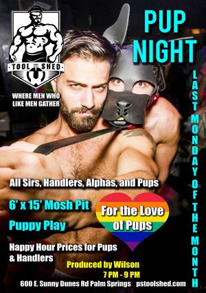 PUP NIGHT AT THE TOOL SHED