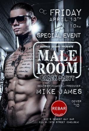 MALE ROOM BLACK PARTY