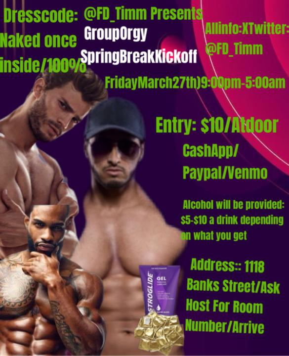 HOU Group Orgy SpringBreak Kickoff