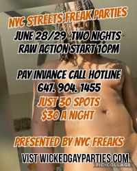 NYC STREET FREAKS PARTIES