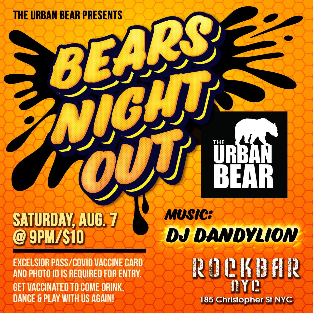 BEARS NIGHT OUT - Event Information - Wicked Gay Parties - Group Sex Party  Listings